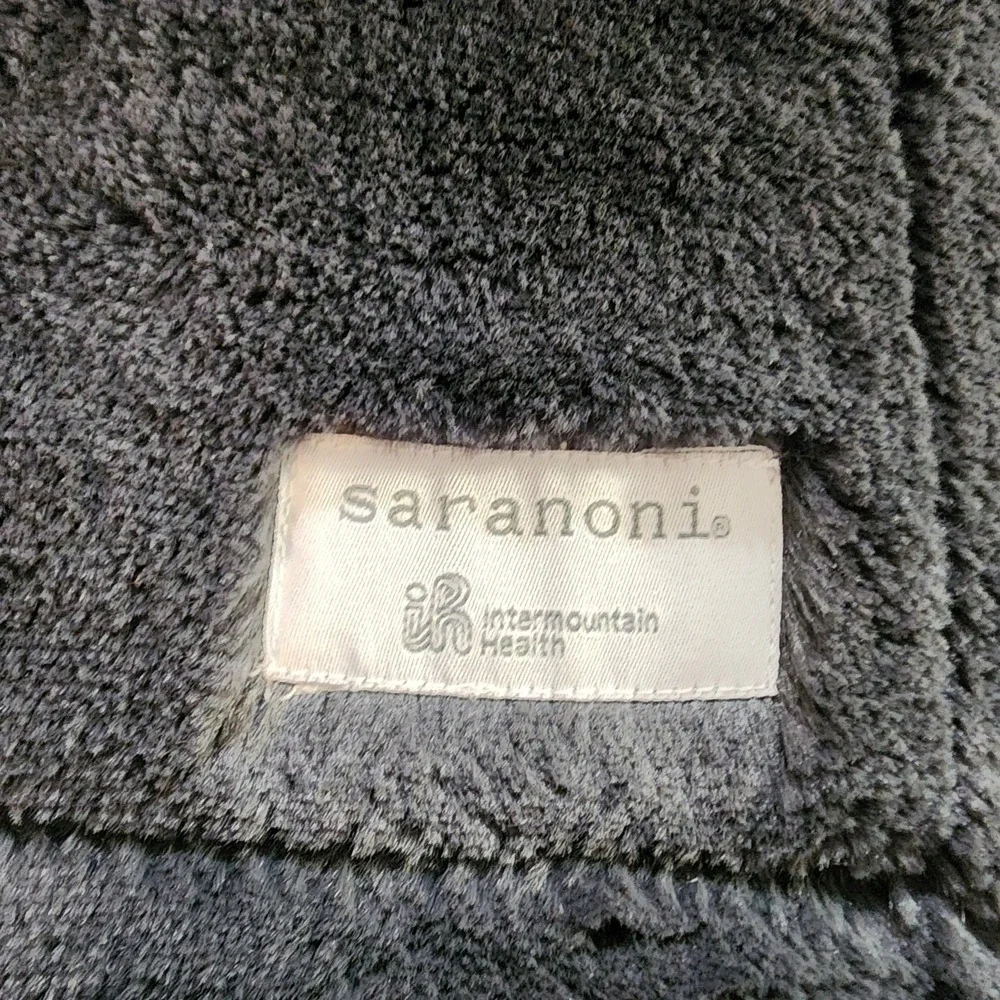 Saranoni minky Gray Blanket Luxury Soft Machine Wash 50x60